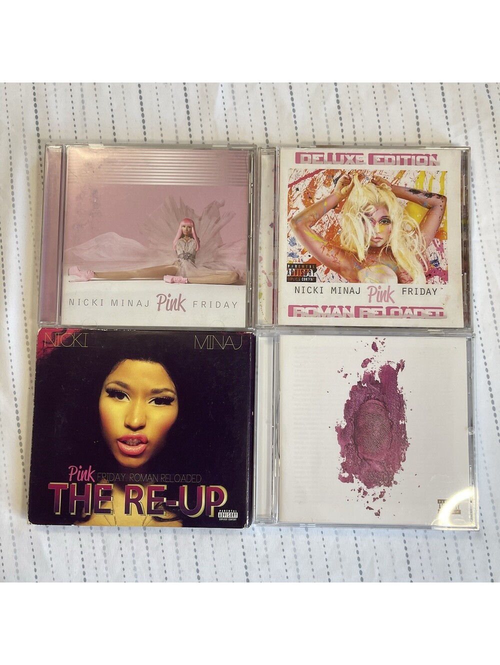 NICKI MINAJ CD BUNDLE AS IS PINK FRIDAY, ROMAN RELOADED, REUP, PINK PRINT